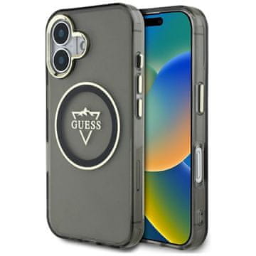 Guess Ovitek Guess MagSafe Metal Logo Black