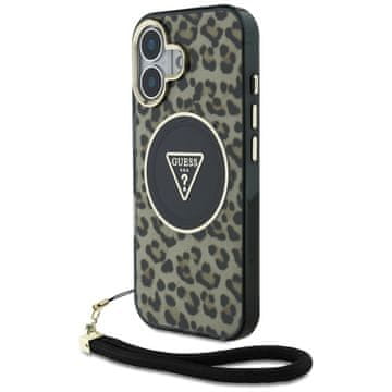 1 to 3 Guess Case Leopard Trikotni Pašek Za Iphone 16