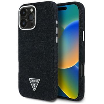 1 to 3 Guess Tpu Ovitek Za Iphone 16 Pro Za Magsafe Logo Denim Trikotni