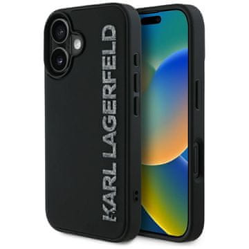1 to 3 Karl Lagerfeld Ovitek Hc 3D Gumi Podolgat Z Bleščicami Za Iphone 16 Luxury