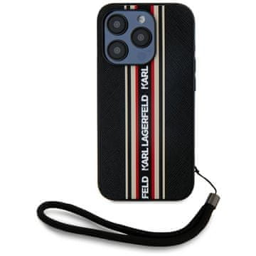 1 to 3 Karl Lagerfeld Ovitek Saffiano Athleisure Stripes Cord Za Iphone 15 Pro