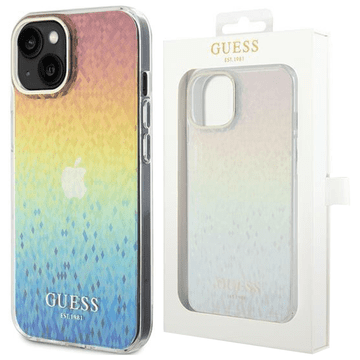1 to 3 Ovitek Guess Za Iphone 15 14 13 6.1 Hardcase Iml Faceted Mirror Disco