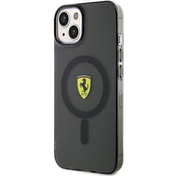 Ferrari Ferrari FEHMP14SURKK trdi ovitek za iPhone 14 / 15 / 13 6.1 črn/črn, prosojni MagSafe