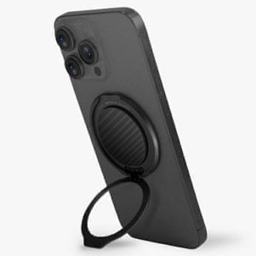 shumee UNIQ Gripfit 360 magnetni nosilec za telefon črne barve