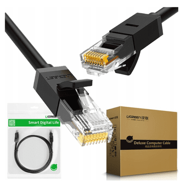 1 to 3 Ugreen Ethernet Rj45 Cat 6 Utp Omrežni Kabel 5M Za Usmerjevalnik Računalnik