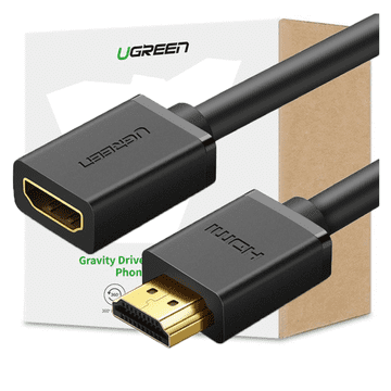 1 to 3 Hdmi Moški Na Hdmi Ženski Kabel Ugreen Hd107, Fullhd, 3D, 1 M (Črn)