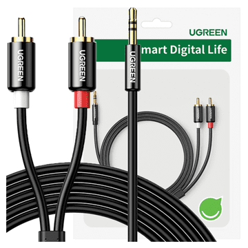 1 to 3 Ugreen Avdio Kabel 3,5 Mm Mini Jack Na 2Rca 5M Av116 Za Snemalni Studio