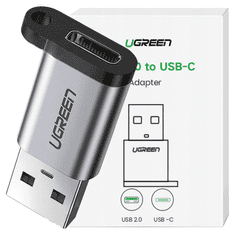 Ugreen UGREEN US276 USB 3.0 na USB-C 3.1 PD adapter (siv)