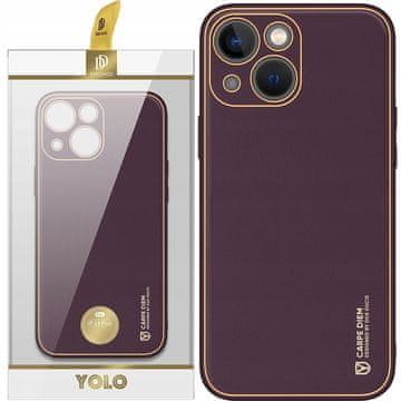 Dux Ducis Ovitek Dux Ducis Yolo za iPhone 14 Plus, eleganten vijoličen, iz umetnega usnja