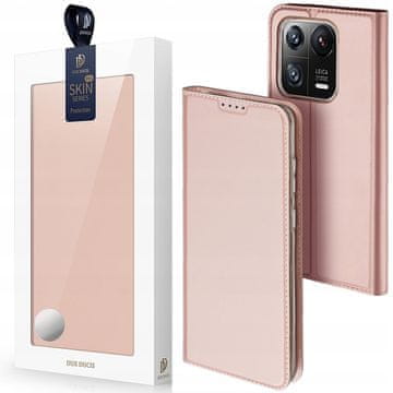 Dux Ducis Ovitek Dux Ducis Skin Pro za Xiaomi 13 Pro s preklopnim držalom za kartice in denarnico, roza