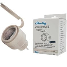 Shelly Inteligentna zunanja vtičnica Shelly Plug S MTR Gen3 IP44 12A