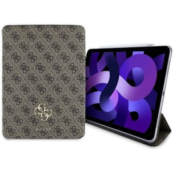 shumee Ovitek za iPad Air 11" 2024 Guess Magnetic Big Logo Rjava