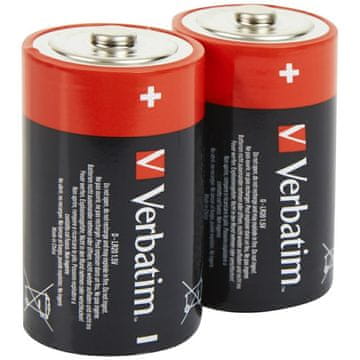 1 to 3 Verbatim Alkalna Baterija D Lr20 2Kom Za Elektronsko Igračo In Svetilko