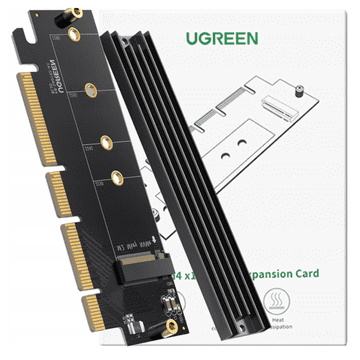 1 to 3 Ugreen Pcie 4.0 X16 Na M.2 Nvme Adapter Za Pc S Ssd Prehodom