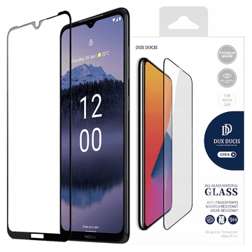 Dux Ducis Kaljeno steklo Dux Ducis 10D za Nokia G11 Plus 9H s črnim okvirjem