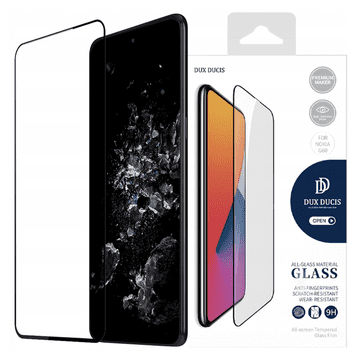 shumee Kaljeno steklo Dux Ducis 9D za OnePlus 10T / OnePlus Ace Pro 9H s črnim okvirjem