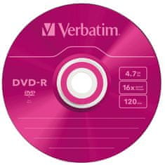 1 to 3 Verbatim Dvd-R 4.7Gb 16X Za Kopiranje Podatkov In Večpredstavnosti 5 Kosov