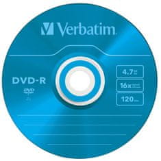 1 to 3 Verbatim Dvd-R 4.7Gb 16X Za Kopiranje Podatkov In Večpredstavnosti 5 Kosov