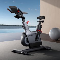 Kubisport Magnetni kolesarski trenažer BC91K brezžičen, energetsko samozadosten z bluetooth črno siv