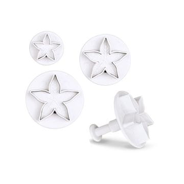 Set model na pritisk lilija / 3 kos / plastika