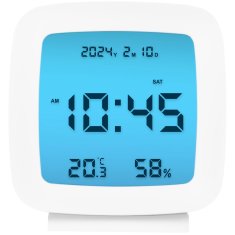 UNBRANDED Digitalna budilka z datumom, temperaturo, vlažnostjo 