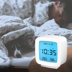 UNBRANDED Digitalna budilka z datumom, temperaturo, vlažnostjo 