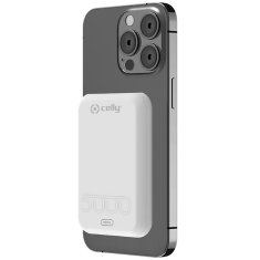UNBRANDED MAGPB5000EVO PowerBank 15W MagSafe brezžično polnjenje 5000mAh bela 