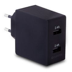 UNBRANDED Polnilnik 24 W 2-Port Black 