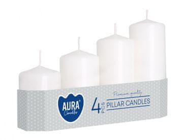 eoshop Adventne sveče GRADED mat d5x7,9,11,13cm 4ks