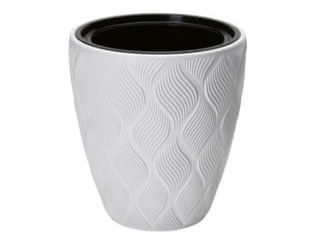 eoshop Pokrov za cvetlični lonec TOK plastike Bela d39x42cm