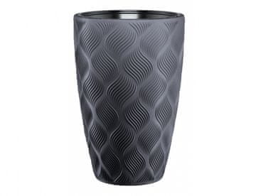 eoshop Pokrov za cvetlični lonec TOK SLIM plastika antracit d29x48cm