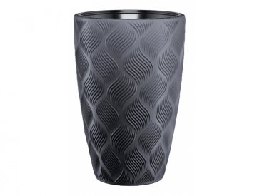 eoshop Pokrov za cvetlični lonec TOK SLIM plastika antracit d39x58cm