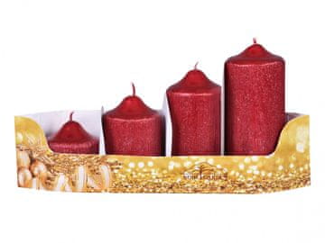 eoshop Adventne sveče GRADED PEGAZ d4,5x5,7,9,11cm 4ks