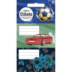 VSE ZA ŠOLO Etikete šolske za zvezke kids boys 1/10