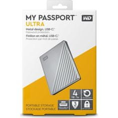 WD 4TB My Passport ULTRA Silver 2,5" USB 3.2 zunanji HDD disk