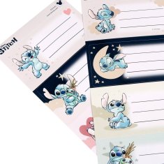 Disney DISNEY Stitch KOMPLET nalepk z imeni za zvezke, SAMOLEPILNE nalepke za otroške UČBENIKE, 20 NALEPKE 