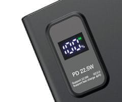 Platinet PMPB10WQC726B powerbank polnilna baterija, 10.000mAh, 2x USB-A, 1x USB-C, črna