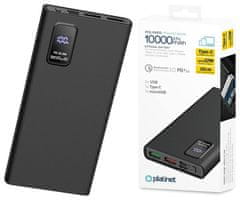 Platinet PMPB10WQC726B powerbank polnilna baterija, 10.000mAh, 2x USB-A, 1x USB-C, črna