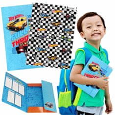 Hot Wheels Hot Wheels LAMINIRANA šolska mapa z elastičnim trakom AVTOMOBILI A4 za dečka STARPAK 