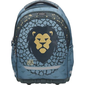 Street Šolski nahrbtnik Ergonomic Wild Child Lion z ergonomskim hrbtiščem in ojačanim dnom