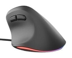 Natec Crake 2 PRO vertikalna žična miška, 12800DPI, za desničarje, črna