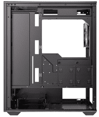 Antec AX85 Midi ATX Tower ohišje, ARGB, brez PSU, tempirano steklo, črno (0-761345-10173-8)