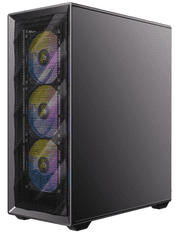 Antec AX85 Midi ATX Tower ohišje, ARGB, brez PSU, tempirano steklo, črno (0-761345-10173-8)