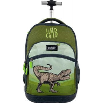 Street Šolski nahrbtnik na kolesih Trolley Dinosaur z raztegljivim aluminijastim ročajem