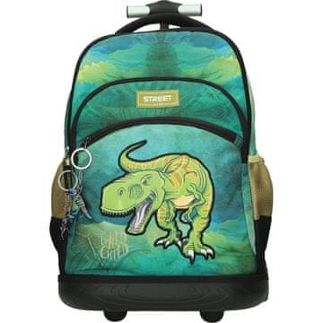 Street Šolski nahrbtnik na kolesih Trolley Dinosaur z robustnim ročajem