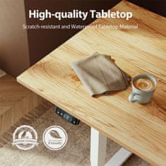 Dollcini Električno nastavljiva miza po višini – z USB vhodi in ergonomsko zasnovo, Wood, 140 cm