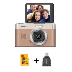 UNBRANDED Digitalni fotoaparat KODAK Pixpro C1 CMOS 5x 16MP rjava - paket 