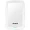 A-Data Zunanji trdi disk 1TB HV300 bele barve