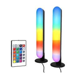 LIVEFY Light Bar V2 RGB namizna svetilka 2ks, črna