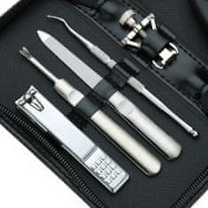LIVEFY Nail Nippers set za manikuro Mani Care 8 kosov, črn